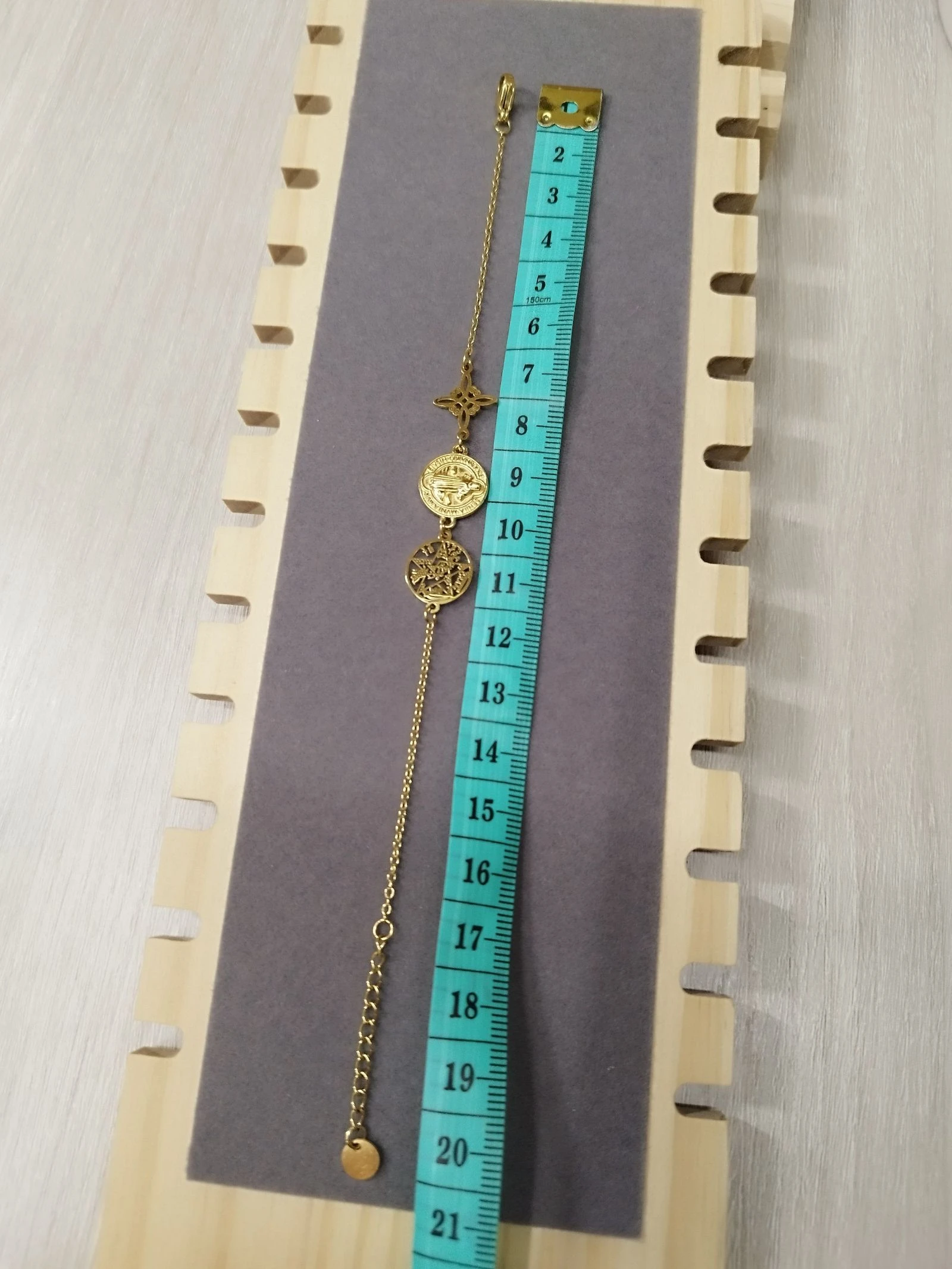 Gouden drievoudige bescherming armband – photo 3